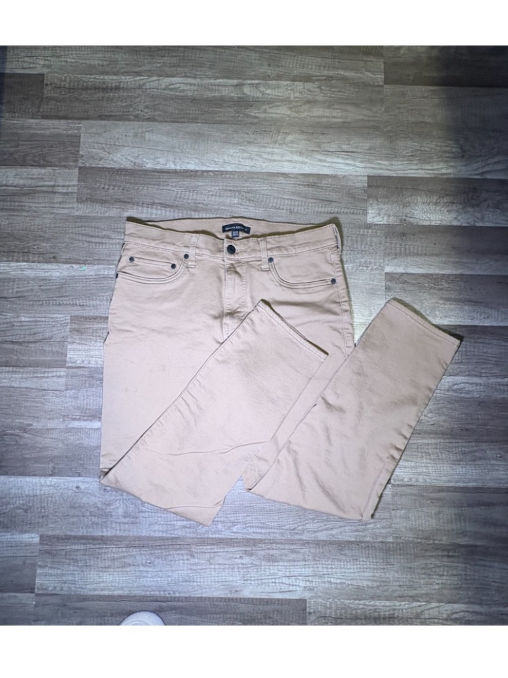 Banana Republic Men’s Slim Straight Khaki Stretch Pants 34x29 Beige Chinos - Picture 2 of 5
